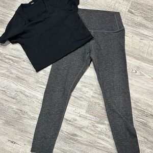 Splits59 blk/grey heather like legging .